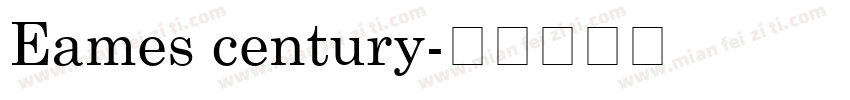 Eames century字体转换
